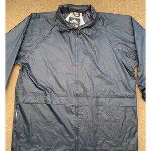 Portwest Rain Coat Mens 3XL Hooded Full Zip Pockets Waterproof Sealed Seams S438